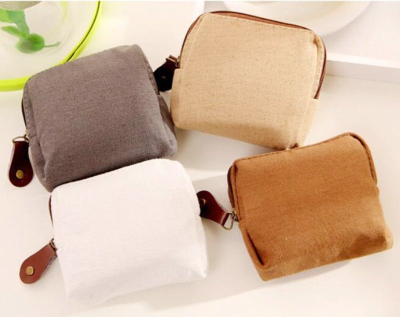 iToolai Canvas Coin Bags Women's Small Change Cash Purse Wallets (Set of 4, Paris) - Image 4